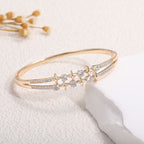 Ladies bracelet with elaborate infinity symbol and sparkling zirconia Fashion Glam