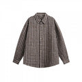 Unisex Oversize Shirt made of brushed flannel with check pattern and rounded hem Fashion Glam