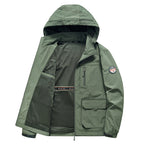 Men's Ultra-Light Hooded Field Jacket with Mesh Lining and Multiple Pockets Fashion Glam