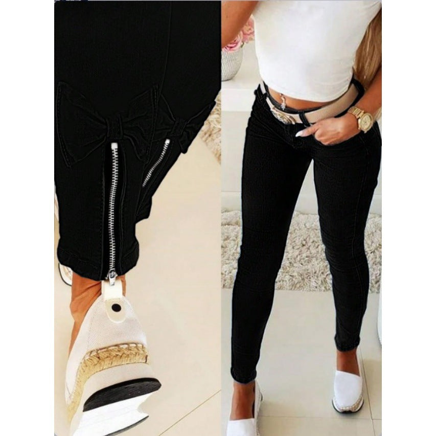 Women's Sculpting Skinny Jeans with Mid-High Waist and Super Stretch Fit Fashion Glam