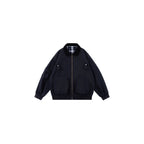 Unisex Oversized Blouson in Workwear style with cord collar and checked lined interior Fashion Glam