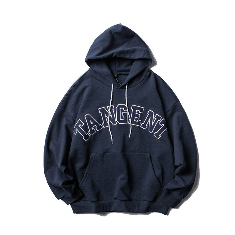 Unisex Oversized Hoodie in Collegiate Look with Kangaroo Pocket and Contrast Drawstring Fashion Glam
