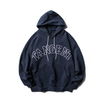 Unisex Oversized Hoodie in Collegiate Look with Kangaroo Pocket and Contrast Drawstring Fashion Glam