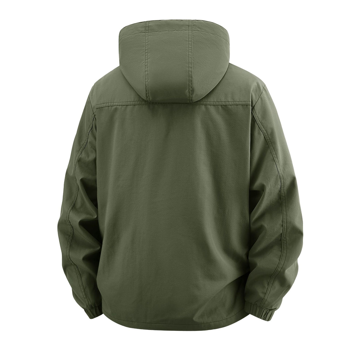 Men's Field Utility Outdoor Jacket with Hood, Multi-Pockets and Mesh Lining Fashion Glam
