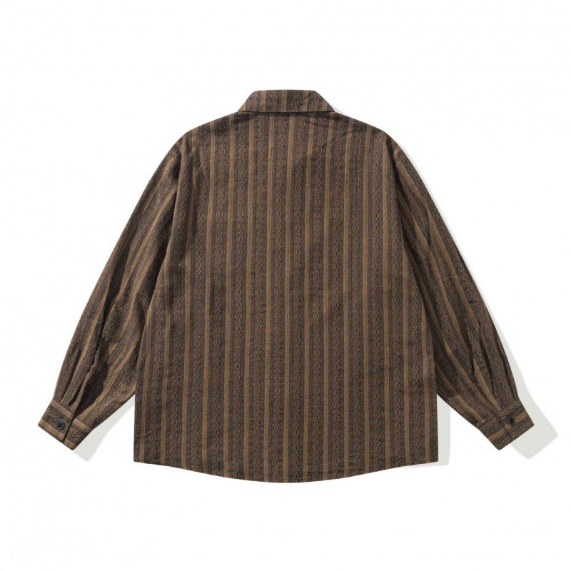 Unisex Lockeres Oversize Shirt made of linen blend with fine waffle texture and breast pocket Fashion Glam