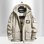 Men's Urban Tech Parka with hood, multifunctional pockets and thermal insulation Fashion Glam
