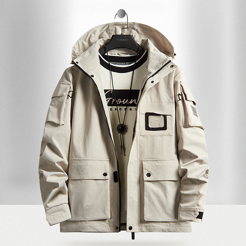 Men's Urban Tech Parka with hood, multifunctional pockets and thermal insulation Fashion Glam