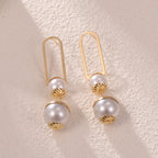 Ladies earrings with elegant pearl design Fashion Glam