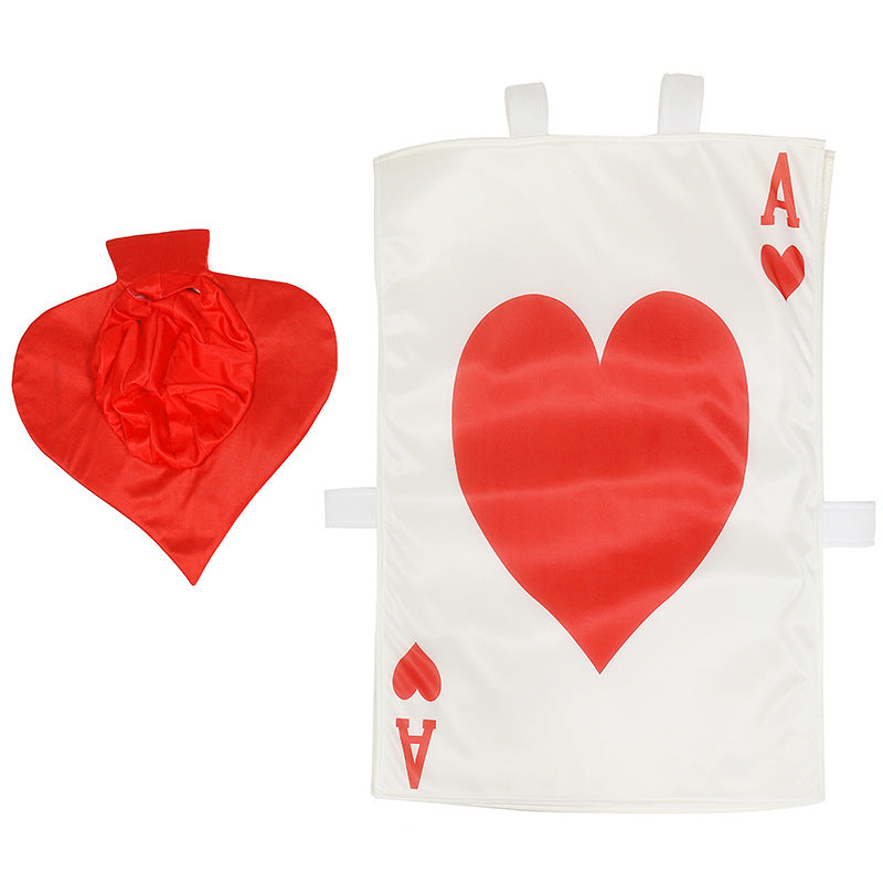 Men's costume as playing card with heart motif Fashion Glam