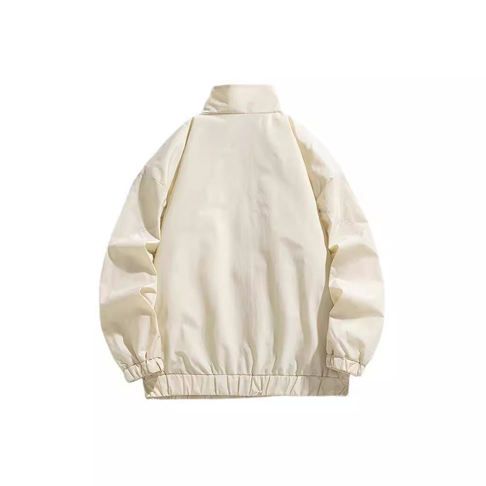 Men's lightweight technical utility transition jacket with stand-up collar and multifunction pockets Fashion Glam