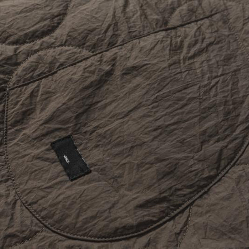 Unisex Padded Oversized Anorak Pullover with Half Snap Placket, Raglan Sleeves, and Drawstring Hem Fashion Glam