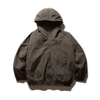 Men's lightweight wind and water-repellent hoodie jacket in boxy oversized cut with elastic cuffs Fashion Glam
