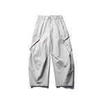 Men's wide cargo pants with asymmetrical flap pockets and cropped leg Fashion Glam