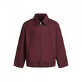 Men's Boxy Zip Jacket with Raglan Sleeves and Distinctive Seams Fashion Glam