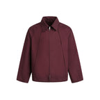 Men's Boxy Zip Jacket with Raglan Sleeves and Distinctive Seams Fashion Glam