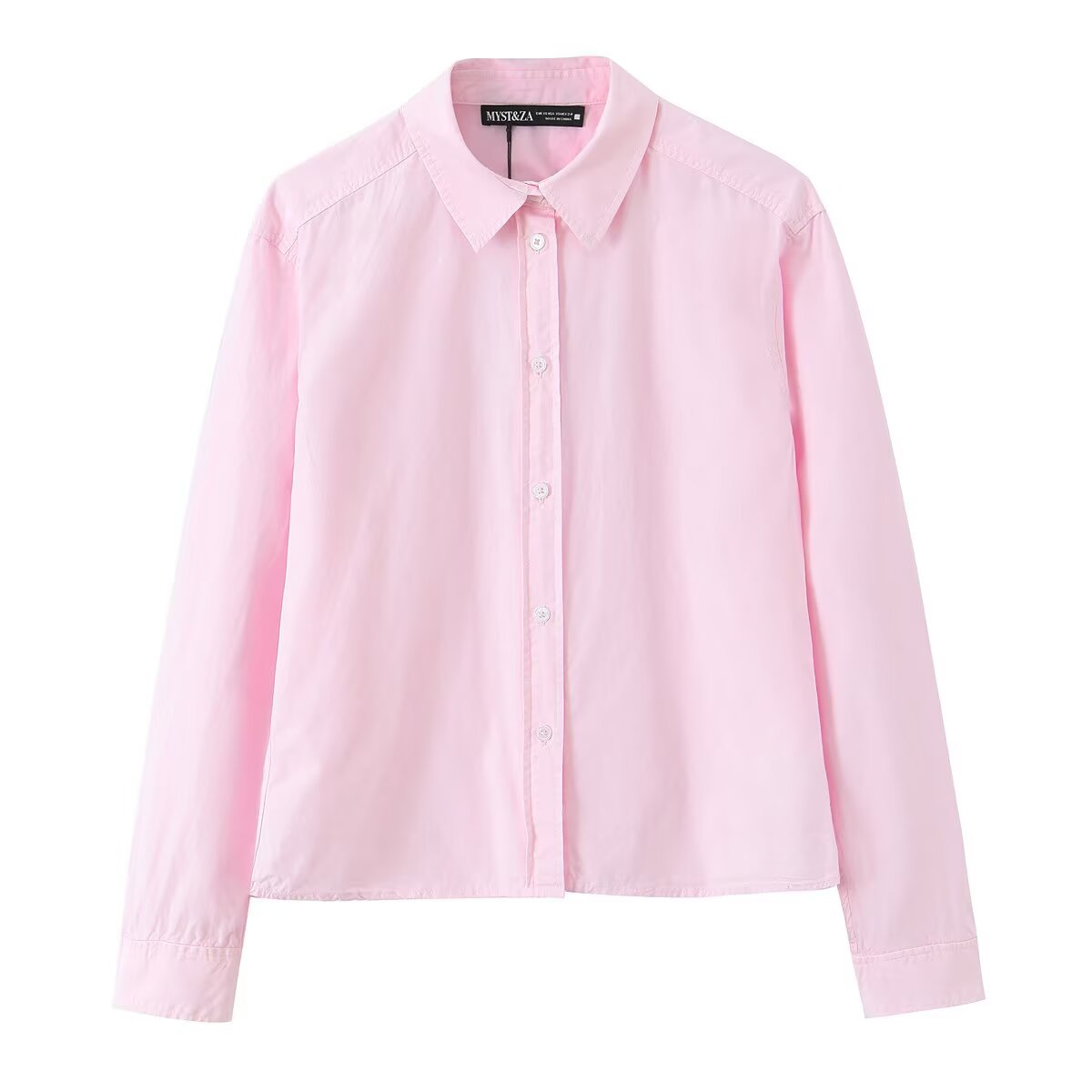 Women Striped Blouse with Western Yoke and Kent Collar Fashion Glam