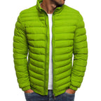 Men's lightweight quilted jacket with high collar and practical pockets Fashion Glam
