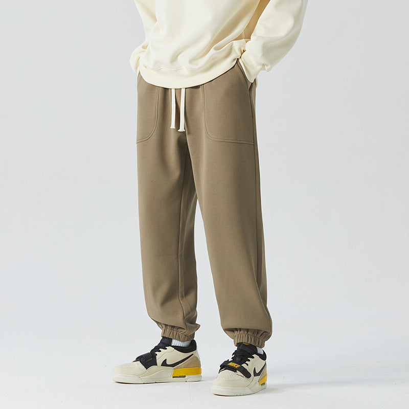 Men's Relaxed Jogger with Elastic Waistband and Removable Teddy Lining Fashion Glam