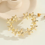 Women's bracelet with structured, golden beads Fashion Glam
