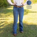Women Bootcut Jeans with slightly flared leg and figure-shaping stretch Fashion Glam