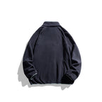 Unisex fleece jacket with full zip in oversized boxy cut, stand-up collar and contrast piping Fashion Glam