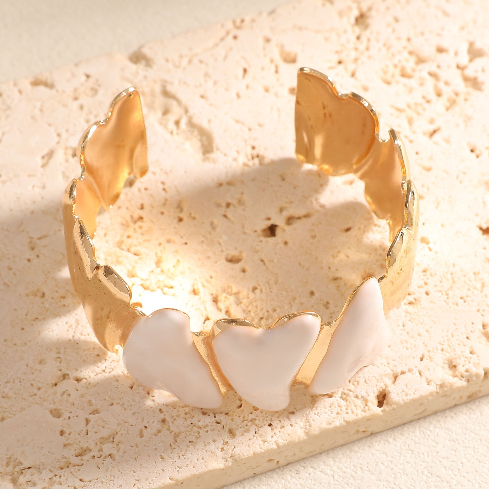Women Open Cuff Bracelet with Artistic Snake Design Fashion Glam