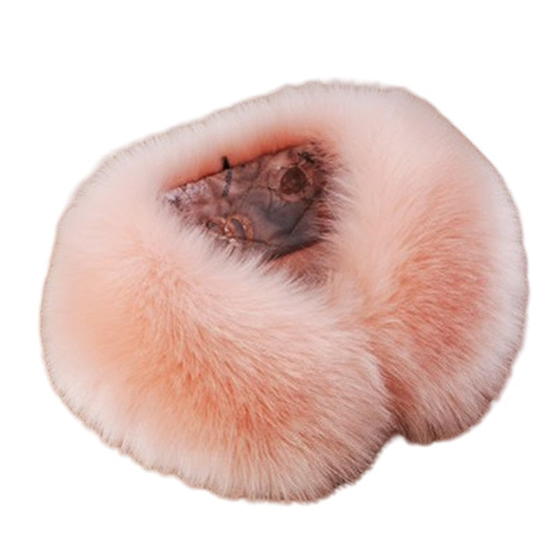 Women's High-Pile Loop Scarf made of Faux Fur with Soft Lining Fashion Glam