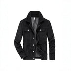 Men's cord jacket made of fine corduroy with shirt collar, chest pockets, and quilted inner lining Fashion Glam