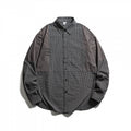 Men's Patchwork Overshirt in Check Mix with Contrast Panels Fashion Glam