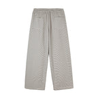 Women's culotte pants with wide leg, high waistband, and fine stripe pattern Fashion Glam