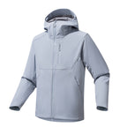 Men's Technical Softshell Hoodie Jacket with Hood, windproof membrane and ergonomic fit Fashion Glam
