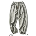 Unisex Soft Oversized Jogging Pants with Elastic Waistband, Drawstring, and Adjustable Cord Hem Fashion Glam