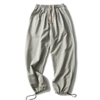 Unisex Soft Oversized Jogging Pants with Elastic Waistband, Drawstring, and Adjustable Cord Hem Fashion Glam
