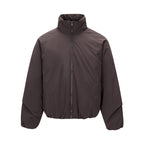 Unisex Short cut lightweight windbreaker in boxy cut with high stand-up collar and elastic hem Fashion Glam