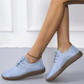 Women Lightweight Sneakers with Hand-Stitched Decorative Seam and Flexible Profile Sole Fashion Glam