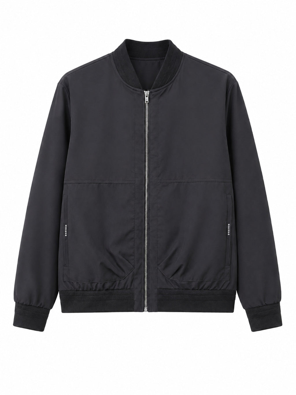 Men's Urban lightweight bomber with full-length zipper and ribbed cuffs Fashion Glam