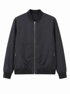 Men's Urban lightweight bomber with full-length zipper and ribbed cuffs Fashion Glam