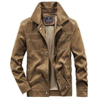 Men's Suede Look Trucker Jacket with Snap Closure Fashion Glam