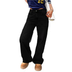 Women's High-Waist Wide Denim Pants with Palazzo Cut Fashion Glam