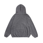 Unisex Cozy Oversized Hoodie with Elastic Hem and Half Zipper Fashion Glam