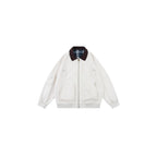 Unisex Oversized Blouson in Workwear style with cord collar and checked lined interior Fashion Glam