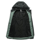 Men's Lightweight Reflective Hooded Windbreaker with Mesh Lining and Zipper Pockets Fashion Glam