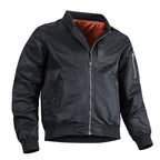 Men's Lightweight Flight Bomber Jacket with Water-Repellent Shell and Contrast Lining Fashion Glam