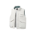 Unisex Padded Utility Vest with Stand-Up Collar and Flap Pockets Fashion Glam