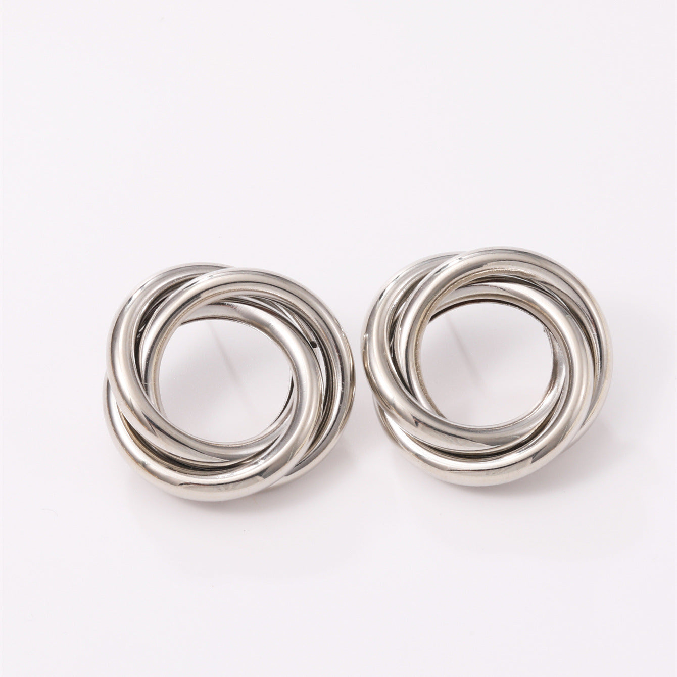 Women's Hanging Earrings with Elegant, Curved Ring Design Fashion Glam