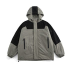 Unisex Boxy-Technical Hooded Jacket with Raglan Sleeves, Water-Repellent Shell and Drawstring Hem Fashion Glam