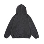 Unisex Cozy Oversized Hoodie with Elastic Hem and Half Zipper Fashion Glam