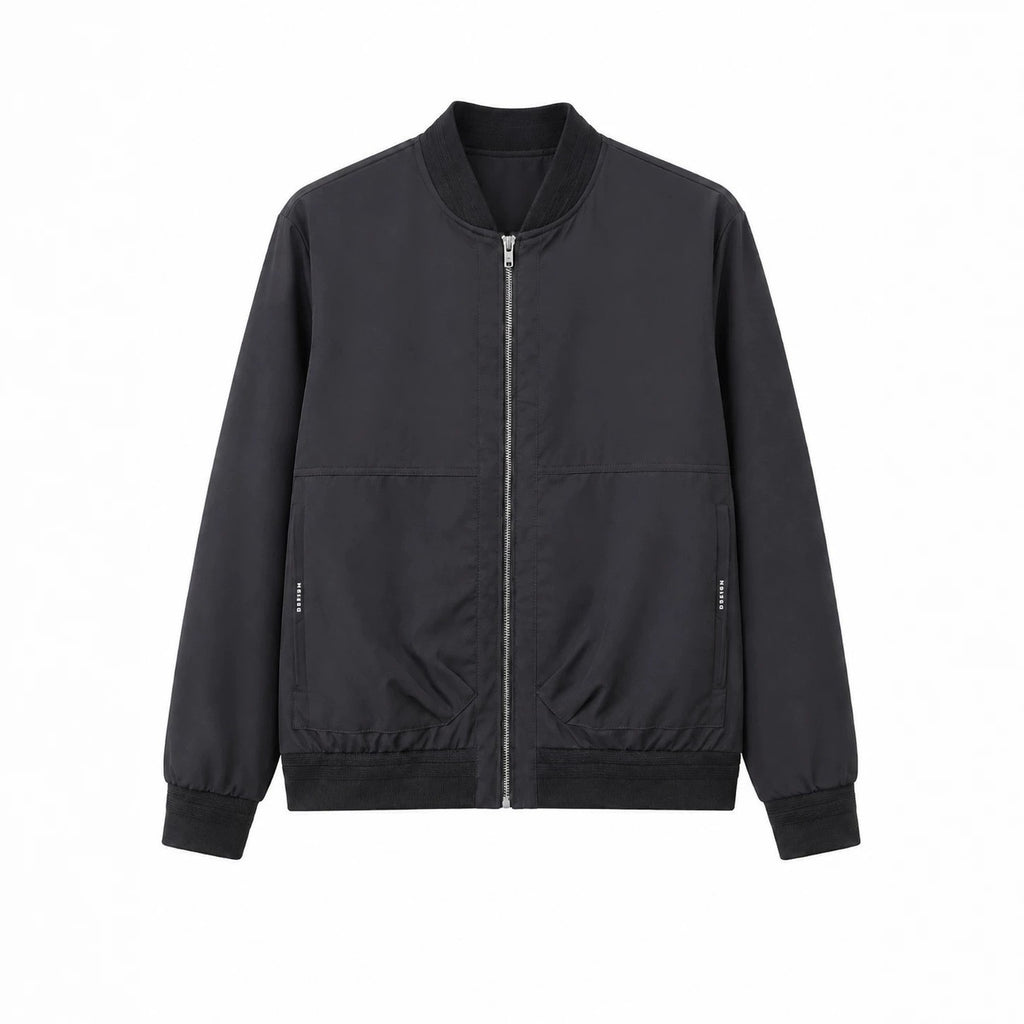 Men's Urban lightweight bomber with full-length zipper and ribbed cuffs Fashion Glam