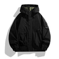 Men's Technical Oversized Field Jacket with water-repellent membrane, utility rings, and concealed snap button placket Fashion Glam