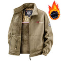 Men's comfort thermal jacket in outdoor design with thick teddy fleece and concealed inner pockets Fashion Glam